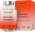 Vitamina C 1000 Mg - Vitamina C Natural - Con Flavonoides De Fruta Cítrica Y Acerola - Por Dosis Diaria (2 Cápsulas) - 180 Cápsulas De Vitamina C Pura Altamente Concentrada- Vegano Y Sin Gluten