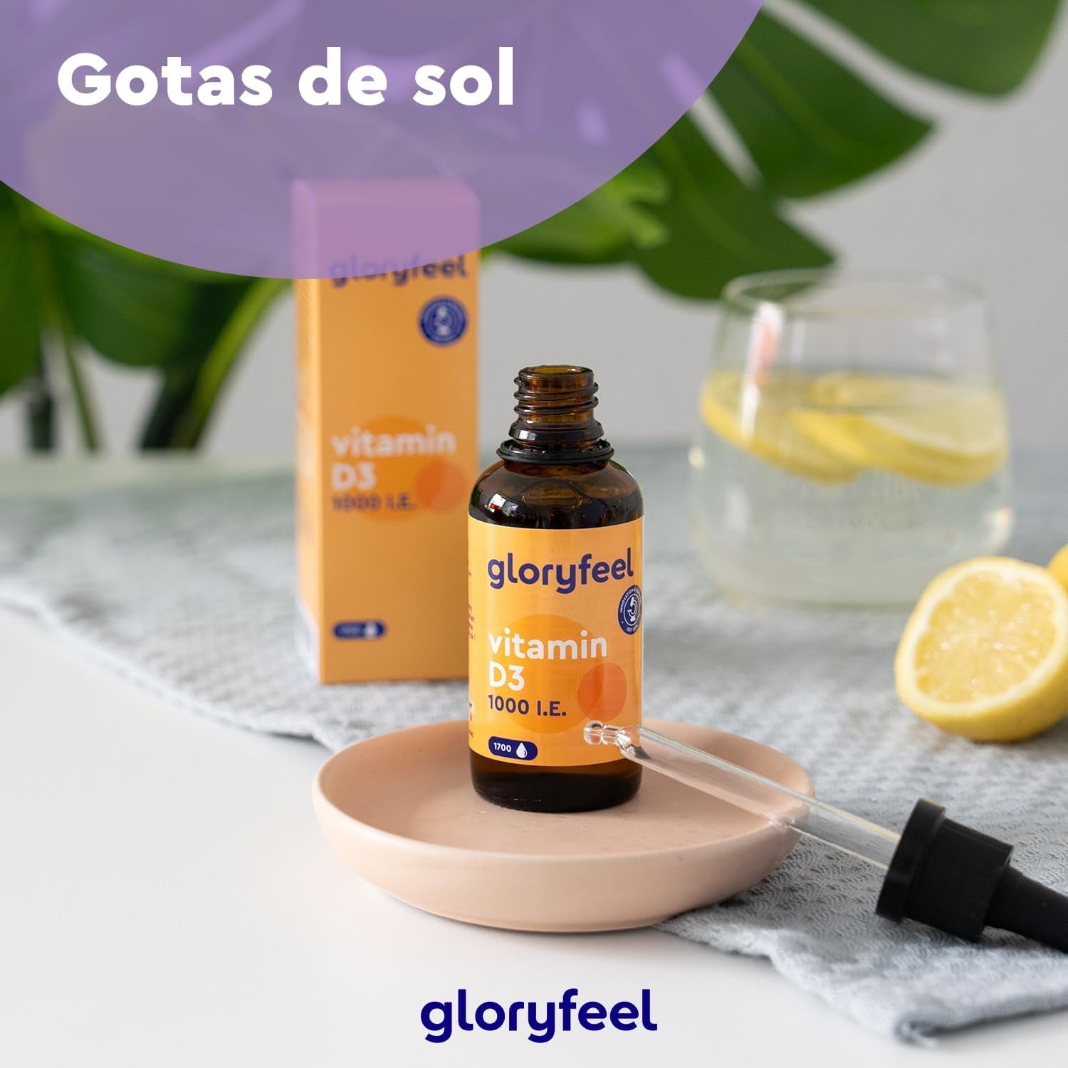 Vitamina D3 En Gotas - 5000 U.I. Por 5 Gotas - 50Ml (Líquido) En Aceite MCT De Coco - Altamente Biodisponibles Y Estables - Probado En Laboratorio, Fabricado En Alemania Sin Aditivos