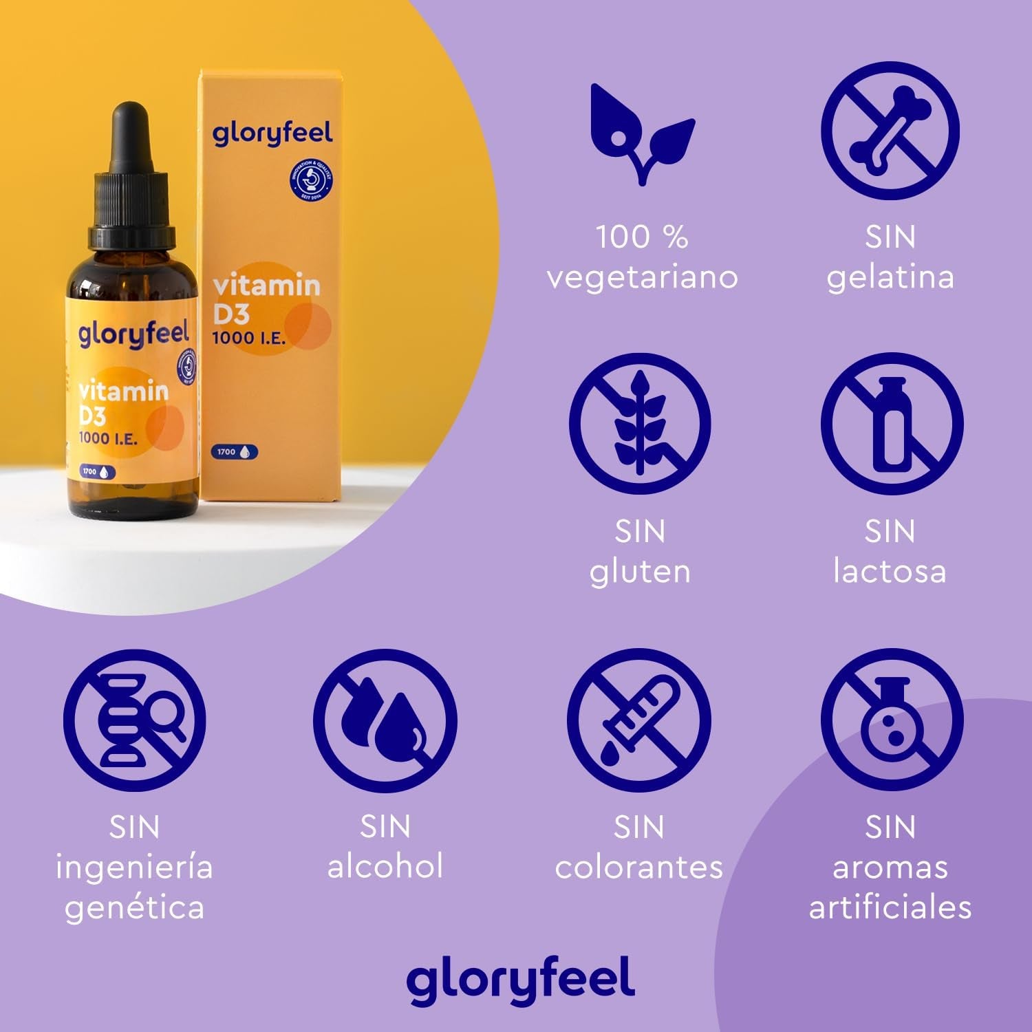 Vitamina D3 En Gotas - 5000 U.I. Por 5 Gotas - 50Ml (Líquido) En Aceite MCT De Coco - Altamente Biodisponibles Y Estables - Probado En Laboratorio, Fabricado En Alemania Sin Aditivos